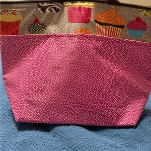Thirty-One Pink and Multi-Color Cupcake Tote